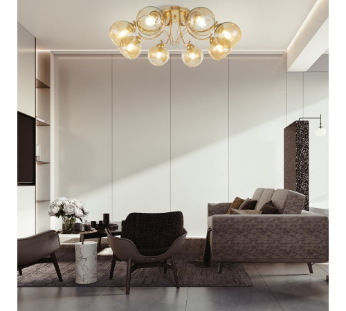 Потолочная люстра Arte Milano Napoli 330566/8 FGD Потолочная люстра Arte Milano Napoli 330566/8 FGD