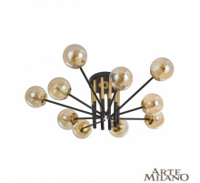 Потолочная люстра Arte Milano Neapolis 273708/10 BK/GD