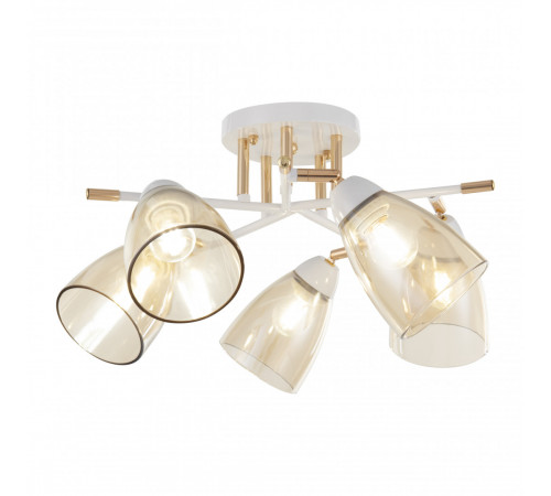 Потолочная люстра Arte Milano Amalfi 327410/5 FG+WH Потолочная люстра Arte Milano Amalfi 327410/5 FG+WH