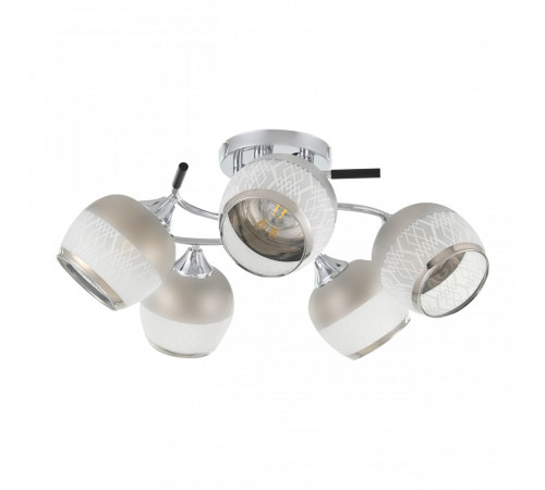 Потолочная люстра Arte Milano Amalfi 325985/5 CR+BK Потолочная люстра Arte Milano Amalfi 325985/5 CR+BK