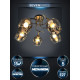 Потолочная люстра Seven Fires Mouzes SF3328/5C-CF-FGD-SMK
