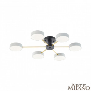 Потолочная люстра Arte Milano Ferrara 252006/6 Bk/Wh