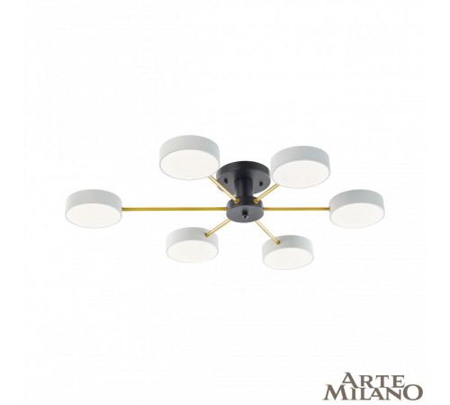 Потолочная люстра Arte Milano Ferrara 252006/6 Bk/Wh Потолочная люстра Arte Milano Ferrara 252006/6 Bk/Wh