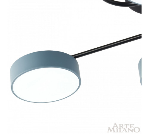 Потолочная люстра Arte Milano Ferrara 253039/4+1 Bk/Gr Потолочная люстра Arte Milano Ferrara 253039/4+1 Bk/Gr