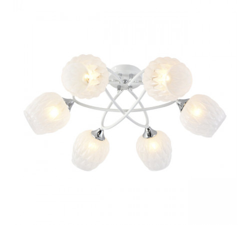 Потолочная люстра Seven Fires Zhanella SF3344/6C-WT-CR-WT Потолочная люстра Seven Fires Zhanella SF3344/6C-WT-CR-WT