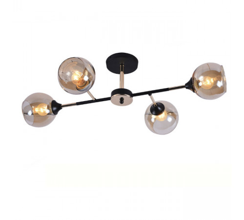 Потолочная люстра Seven Fires Linda SF3301/4C-MBK-GD Потолочная люстра Seven Fires Linda SF3301/4C-MBK-GD