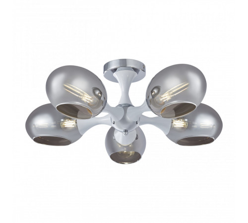 Потолочная люстра Arte Milano Napoli 329408/5 CR+WH Потолочная люстра Arte Milano Napoli 329408/5 CR+WH