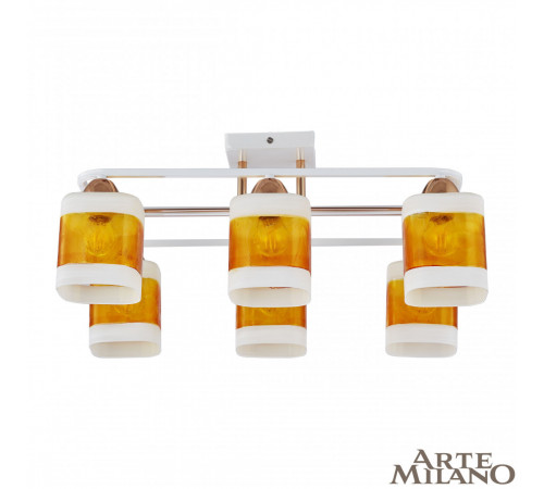 Потолочная люстра Arte Milano Amalfi 322008/6 WH+FG