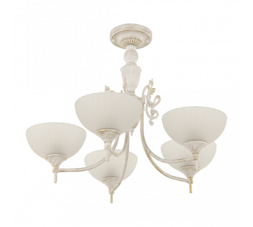 Потолочная люстра Arte Milano 340049/5 WT+G Потолочная люстра Arte Milano 340049/5 WT+G