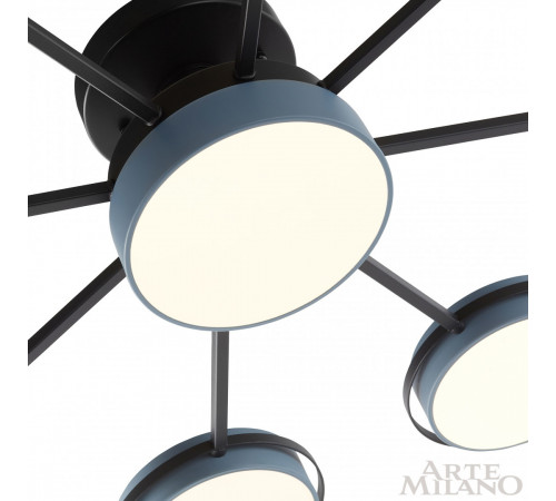 Потолочная люстра Arte Milano Ferrara 250406/8+1 Gr Потолочная люстра Arte Milano Ferrara 250406/8+1 Gr