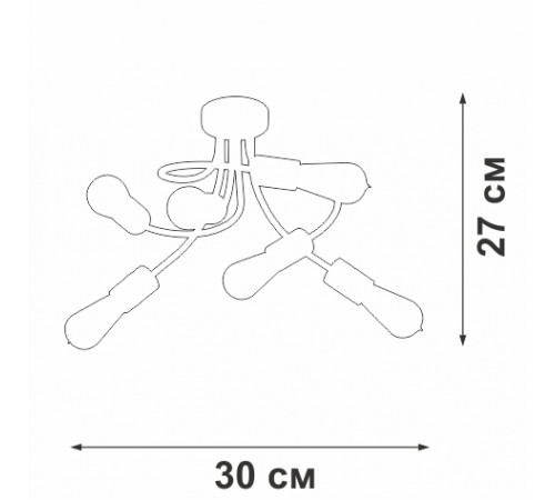 Потолочная люстра Vitaluce V3928-1/6PL