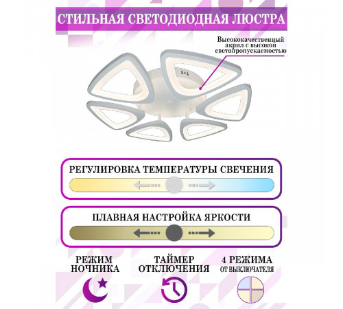 Потолочная люстра Natali Kovaltseva Kirke LED LAMPS 81215