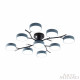 Потолочная люстра Arte Milano Ferrara 256606/8+1 Bk/Gr