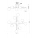 Потолочная люстра Arte Lamp Gemini A2243PL-8BK
