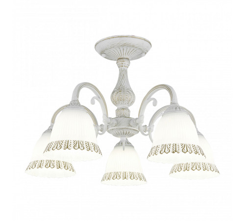 Потолочная люстра Arte Milano 347410/5 WT+G Потолочная люстра Arte Milano 347410/5 WT+G