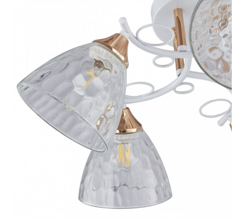 Потолочная люстра Arte Milano Amalfi 321395/5A WH+FG Потолочная люстра Arte Milano Amalfi 321395/5A WH+FG