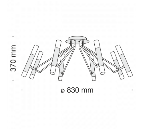 Потолочная люстра Maytoni Vigo MOD620CL-16B Потолочная люстра Maytoni Vigo MOD620CL-16B