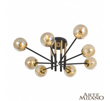 Потолочная люстра Arte Milano Neapolis 273708/8 BK/GD