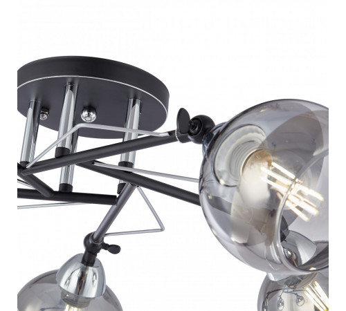 Потолочная люстра Arte Milano Amalfi 323685/5B BK+CR Потолочная люстра Arte Milano Amalfi 323685/5B BK+CR