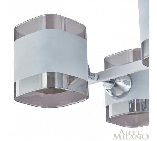 Потолочная люстра Arte Milano Amalfi 329809/4 WH+CR Потолочная люстра Arte Milano Amalfi 329809/4 WH+CR
