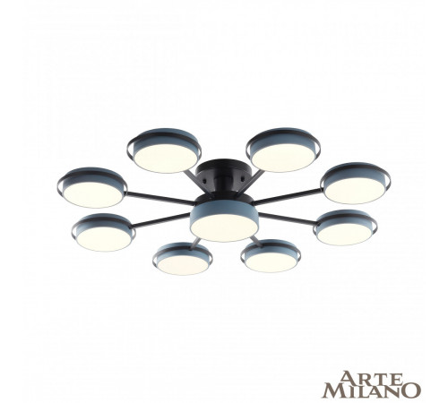Потолочная люстра Arte Milano Ferrara 250406/8+1 Gr Потолочная люстра Arte Milano Ferrara 250406/8+1 Gr