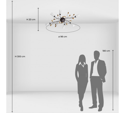 Потолочная люстра MW-Light Восторг 242015206