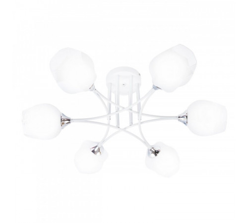 Потолочная люстра IMEX MD.4881-6-S WH+CH Потолочная люстра IMEX MD.4881-6-S WH+CH
