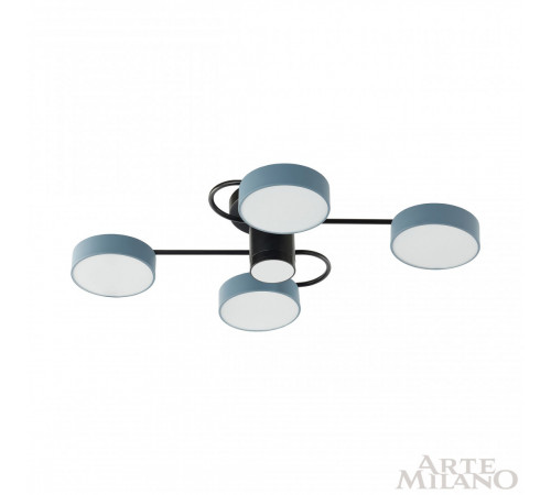 Потолочная люстра Arte Milano Ferrara 253039/4+1 Bk/Gr Потолочная люстра Arte Milano Ferrara 253039/4+1 Bk/Gr