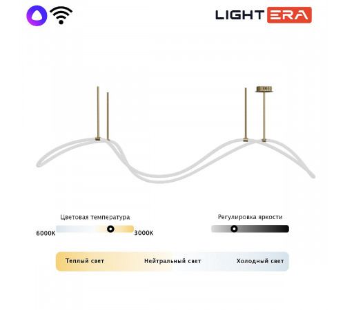 Потолочная люстра Lightera Nyasa LE117L-150GB WIFI