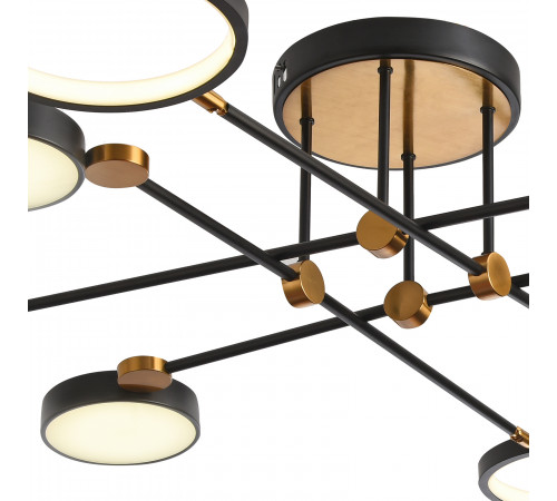 Потолочная люстра Natali Kovaltseva LED LAMPS 81102/6C BRASS BLACK Потолочная люстра Natali Kovaltseva LED LAMPS 81102/6C BRASS BLACK