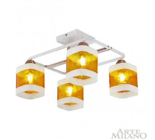 Потолочная люстра Arte Milano Amalfi 322008/4 WH+FG Потолочная люстра Arte Milano Amalfi 322008/4 WH+FG