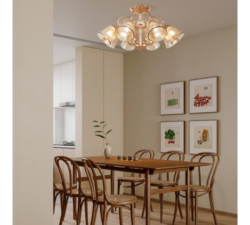 Потолочная люстра Arte Milano 340800/8 FGD Потолочная люстра Arte Milano 340800/8 FGD