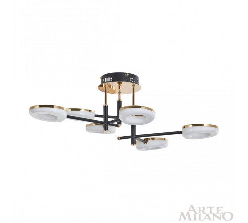 Потолочная люстра Arte Milano Ferrara 272999/6 BK/GD Потолочная люстра Arte Milano Ferrara 272999/6 BK/GD