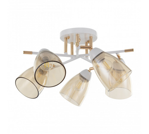 Потолочная люстра Arte Milano Amalfi 327410/5 FG+WH Потолочная люстра Arte Milano Amalfi 327410/5 FG+WH