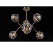 Люстра на штанге Natali Kovaltseva MOLECULE 81045-6C ANTIQUE BRASS