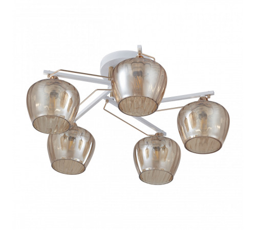 Потолочная люстра Arte Milano Amalfi 329508/5 WH+FG Потолочная люстра Arte Milano Amalfi 329508/5 WH+FG