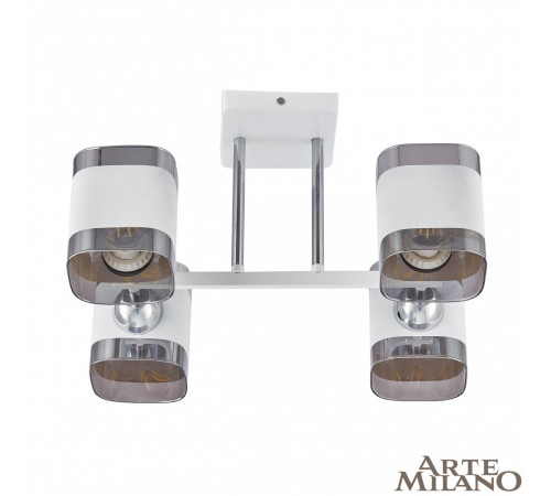 Потолочная люстра Arte Milano Amalfi 329809/4 WH+CR Потолочная люстра Arte Milano Amalfi 329809/4 WH+CR
