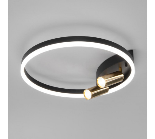Потолочная люстра Eurosvet Luminari 90247/3 черный/золото Smart