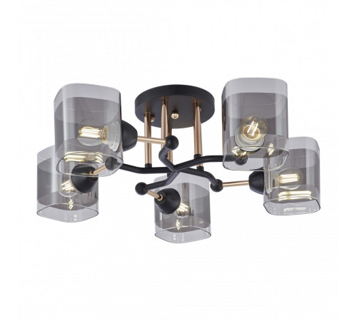 Потолочная люстра Arte Milano Amalfi 324308/5 BK+FG Потолочная люстра Arte Milano Amalfi 324308/5 BK+FG