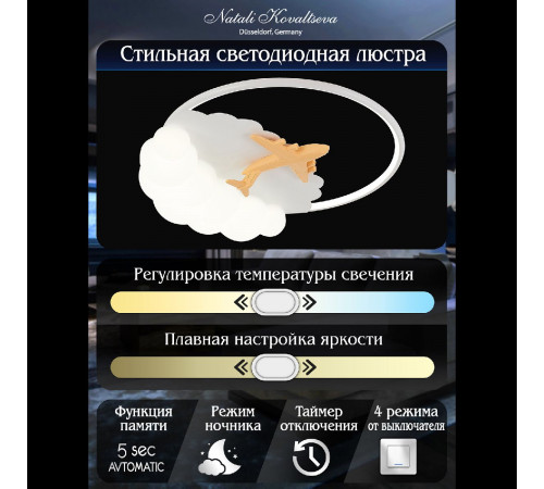 Потолочная люстра Natali Kovaltseva Kids INNOVATION STYLE 83124