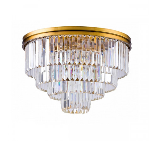 Потолочная люстра DeLight Collection 1920s Odeon 9513C/600R gold/clear Потолочная люстра DeLight Collection 1920s Odeon 9513C/600R gold/clear