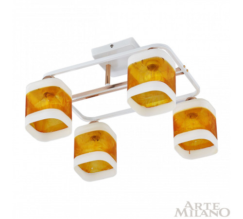 Потолочная люстра Arte Milano Amalfi 322008/4 WH+FG Потолочная люстра Arte Milano Amalfi 322008/4 WH+FG