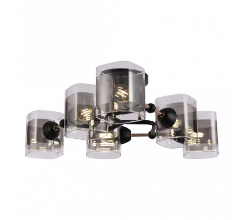Потолочная люстра Arte Milano Amalfi 324308/6 BK+FG Потолочная люстра Arte Milano Amalfi 324308/6 BK+FG