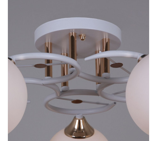 Потолочная люстра Reluce 06117-0.3-05 WH+FG Потолочная люстра Reluce 06117-0.3-05 WH+FG