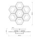 Потолочная люстра Escada Hexagon 10204/7LED