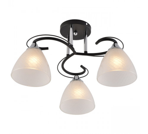 Потолочная люстра Seven Fires Nuala SF3372/3C-BK-CR-WT Потолочная люстра Seven Fires Nuala SF3372/3C-BK-CR-WT