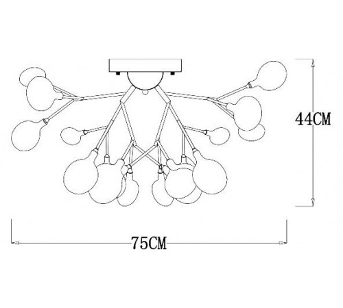 Потолочная люстра ARTE Lamp A7274PL-27WH Потолочная люстра ARTE Lamp A7274PL-27WH