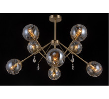 Люстра на штанге Natali Kovaltseva MOLECULE 81045-8C ANTIQUE BRASS