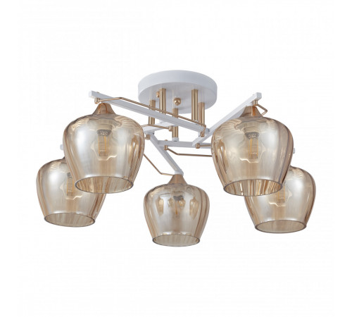 Потолочная люстра Arte Milano Amalfi 329508/5 WH+FG Потолочная люстра Arte Milano Amalfi 329508/5 WH+FG