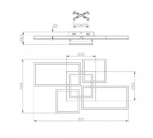 Потолочная люстра Escada Arcade 10225/5LED Потолочная люстра Escada Arcade 10225/5LED